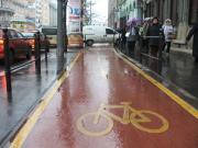 Keresztben áll a bringaúton