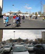 A parlament és a Szükhbaatar tér