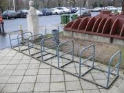 Bringatároló a Közlekedési Múzeum előtt